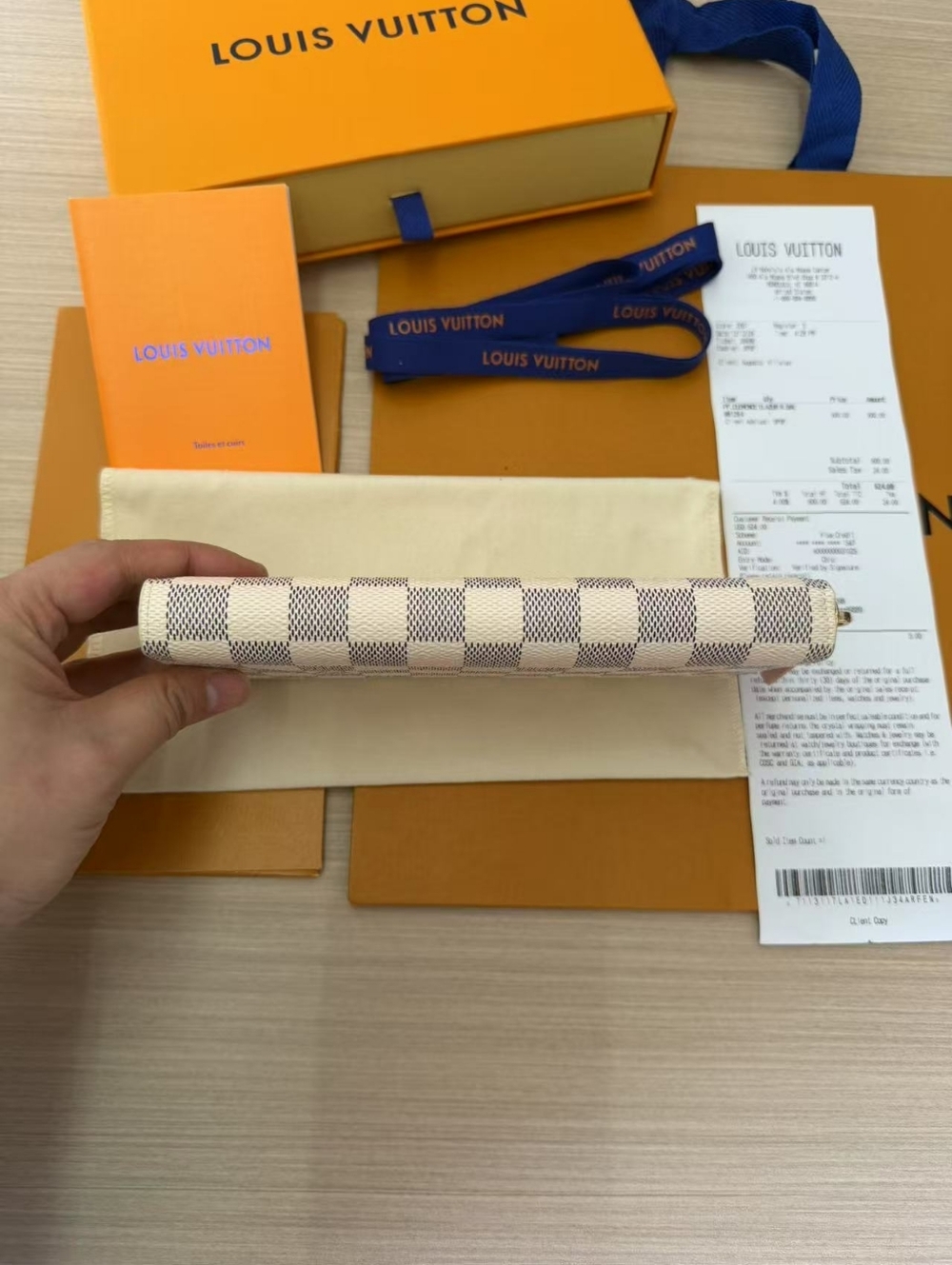 Louis Vuitton Clemence Wallet Damier Azur - Picture 7 of 15